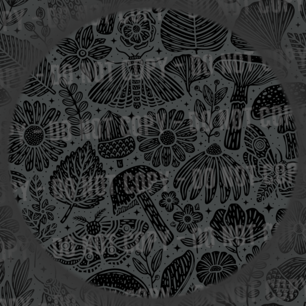Nature Doodles - Grey