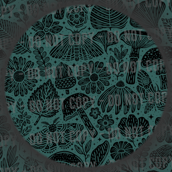 Nature Doodles - Teal