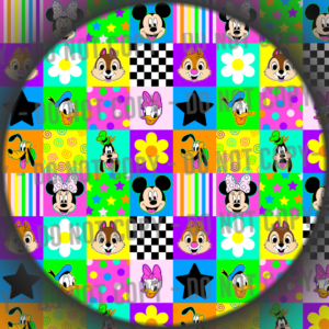 Neon Mouse & Friends Checks
