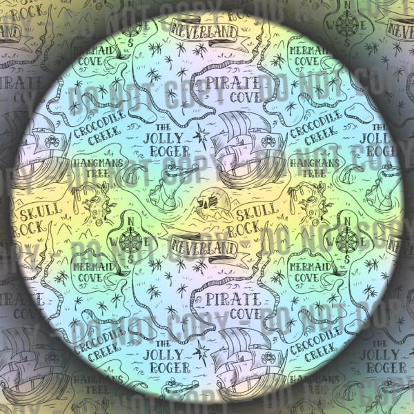 Pan Map - Blue Ombre