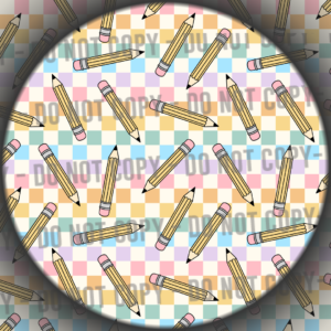 Pastel Check Pencils
