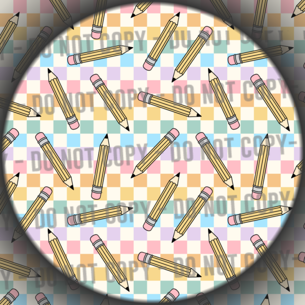 Pastel Check Pencils