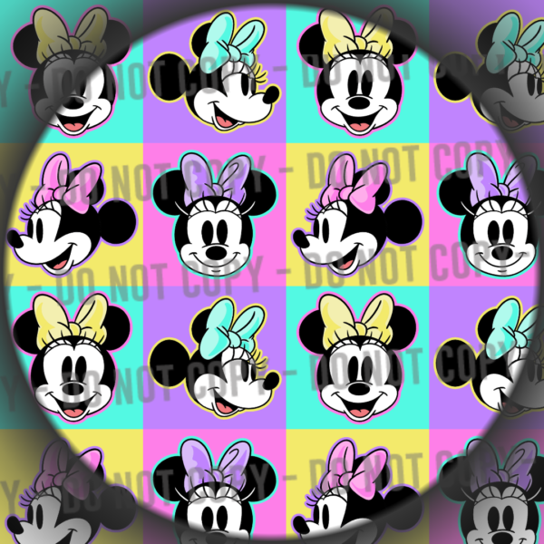 Pastel Mouse Bow Checks