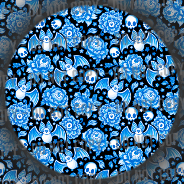 Porcelain Bats - Blue & Black