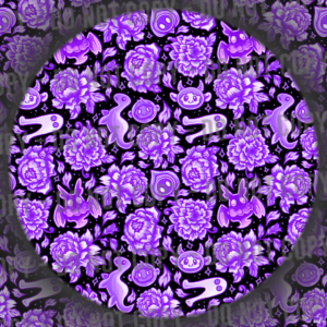 Porcelain Cryptids - Purple & Black