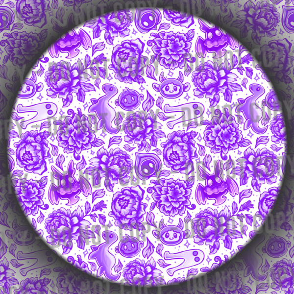 Porcelain Cryptids - Purple & White