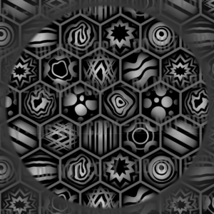 Psychedelic Beehive - Grey