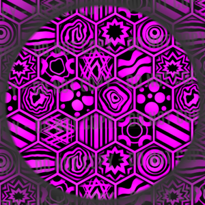 Psychedelic Beehive - Neon Pink
