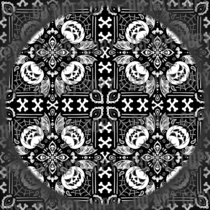 Pumpkin Bandana - Black & White