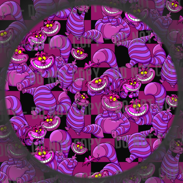 Purple & Black Check Cats