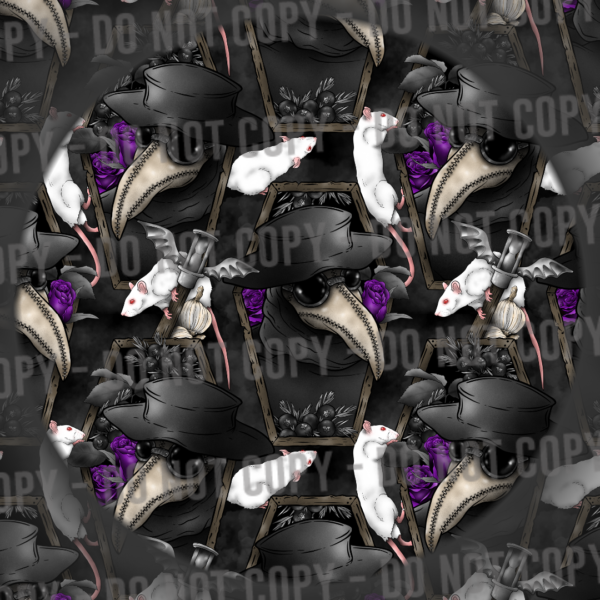 Purple Floral Plague