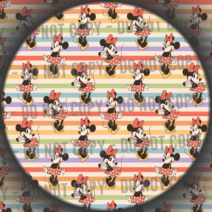 Retro Mouse Bow Stripes