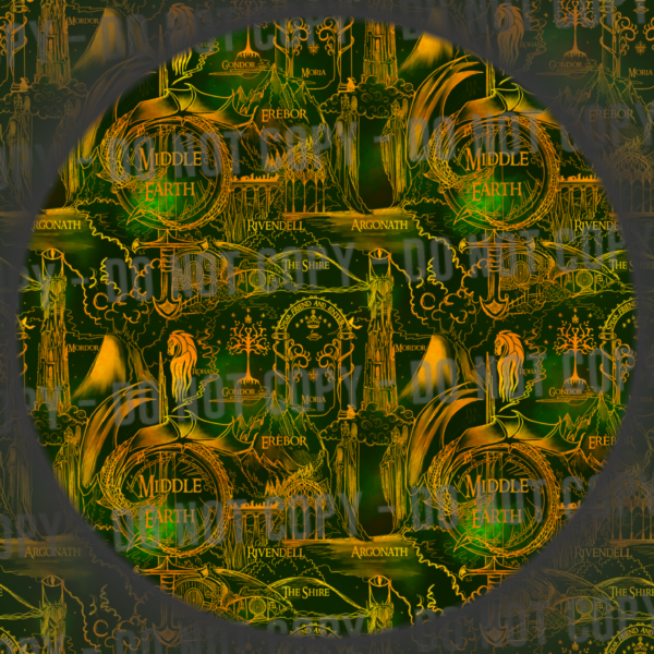 Ring Map - Green & Gold