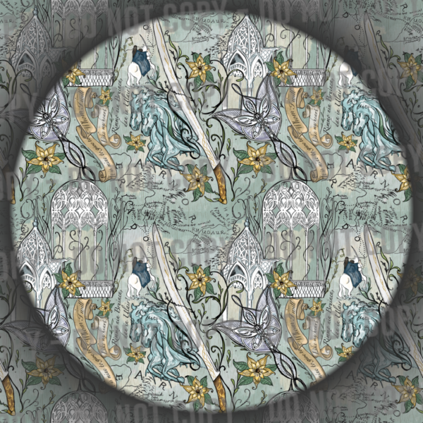 Rivendell Map - Blue Green