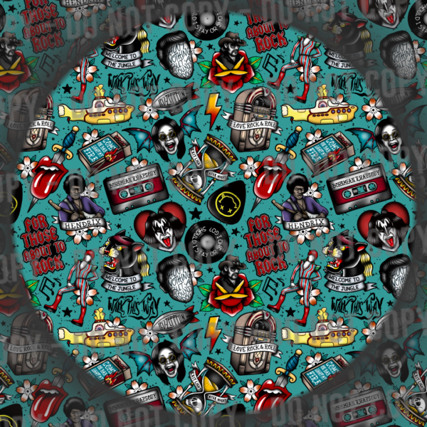 Rock & Roll Tattoos - Teal