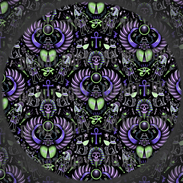 Sacred Scarab - Purple Green