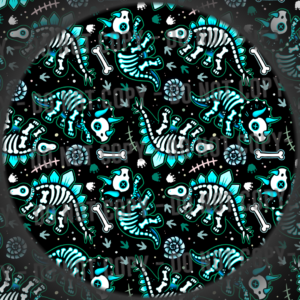 Skelly Dinos - Blue