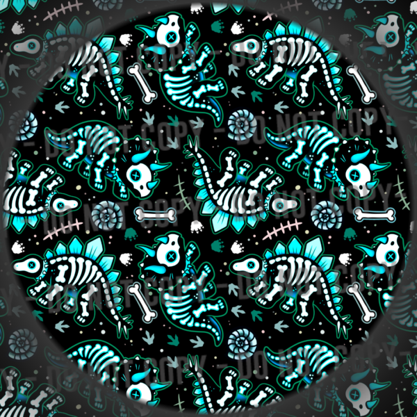 Skelly Dinos - Blue