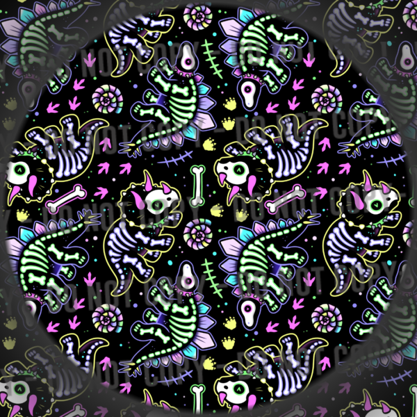 Skelly Dinos - Pastel