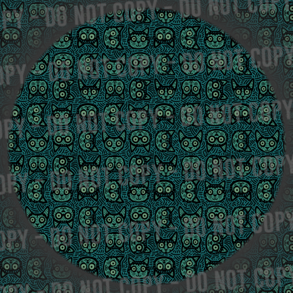 Sketchy Cats - Green