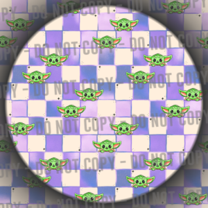 Space Checks - Purple & White