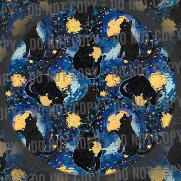 Starry Night Cat