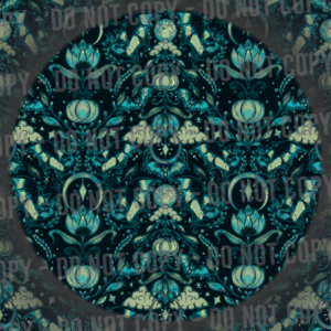Teal Floral Bats