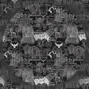 Thrones Map - Black