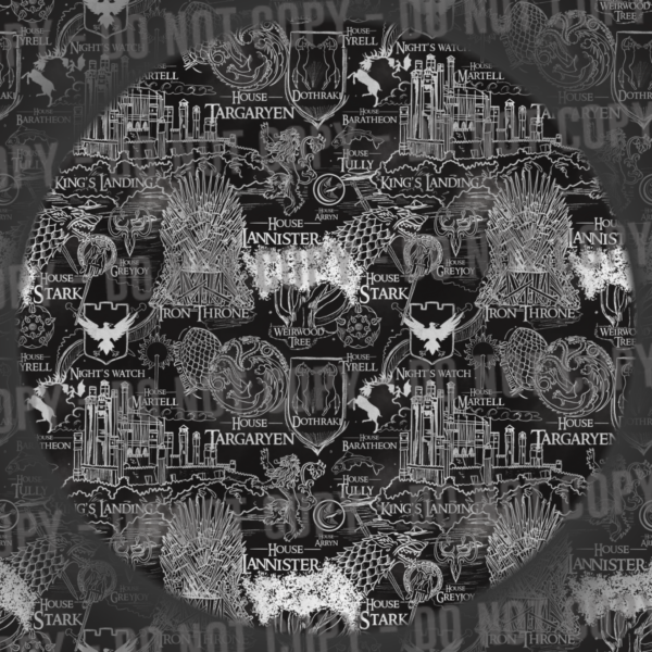 Thrones Map - Black