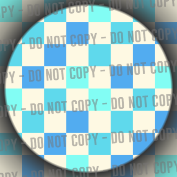 White & Blue Checks