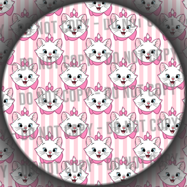 White Cat Stripes - 1