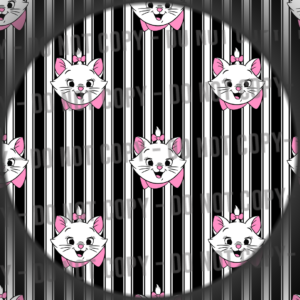 White Cat Stripes - 2