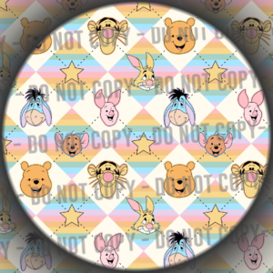 Yellow Bear & Friends Pastel Diamonds